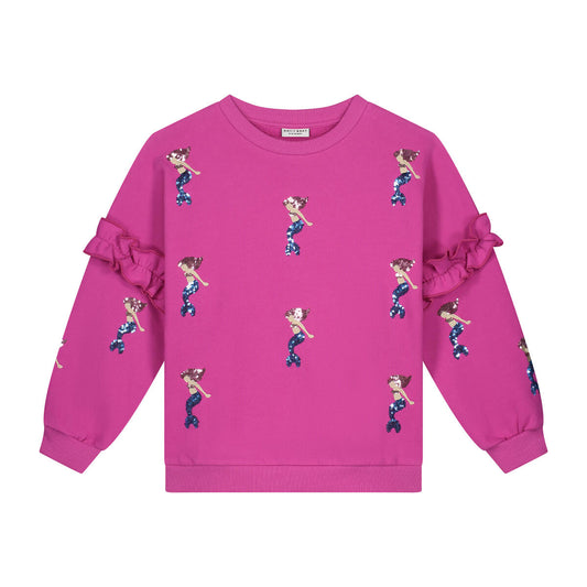 Daily brat - TWINKLE MERMAID SWEATER SNOW PINK