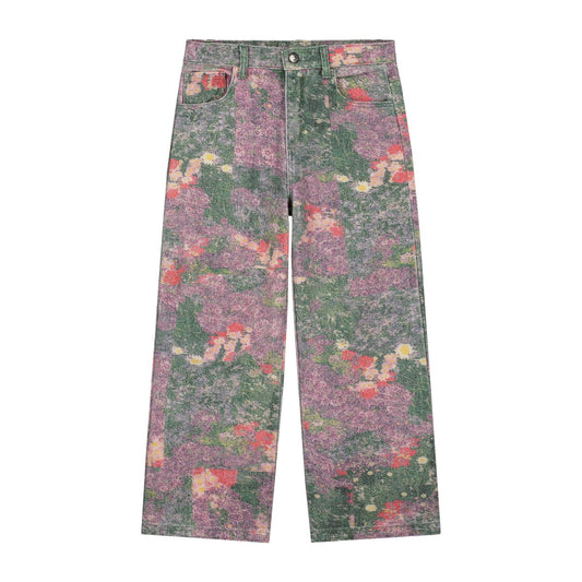 Daily brat - CHEECKY FLOWER JEANS POPPY