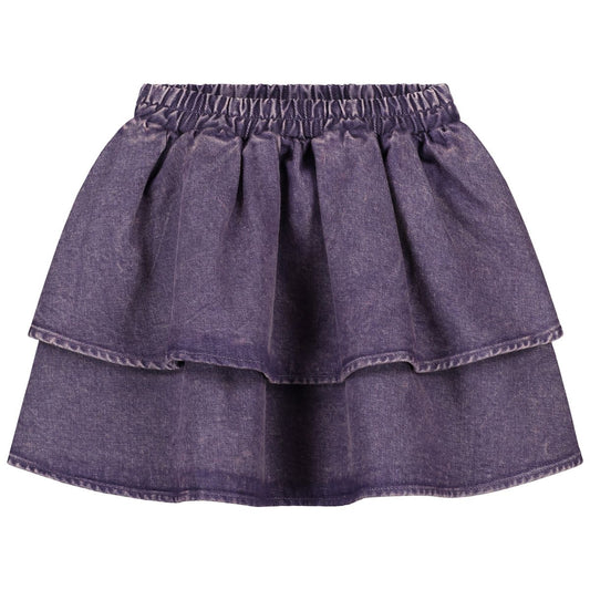 Daily brat - SNAPPY DENIM SKIRT PURPLE