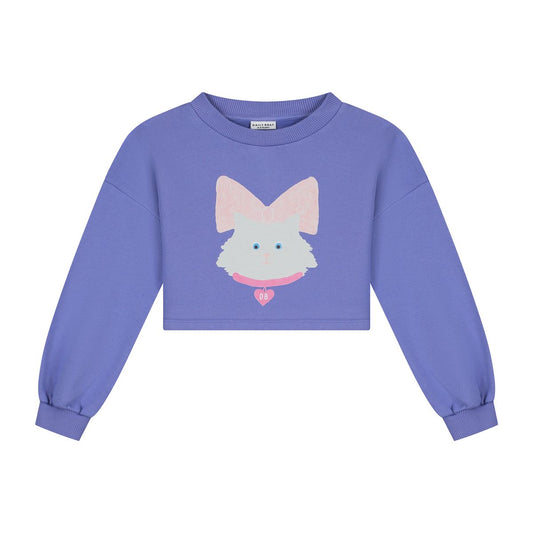 Daily brat - KITTY CAT CROPPED SWEATER PANSI PARASIDE
