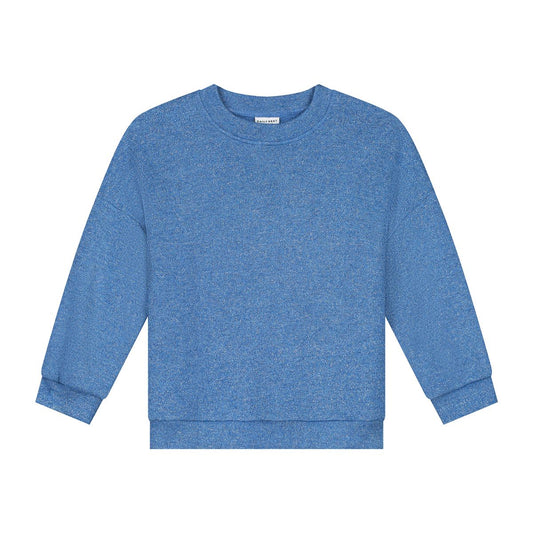 Daily brat - POPPY GLITTER SWEATER GLORIOUS BLUE