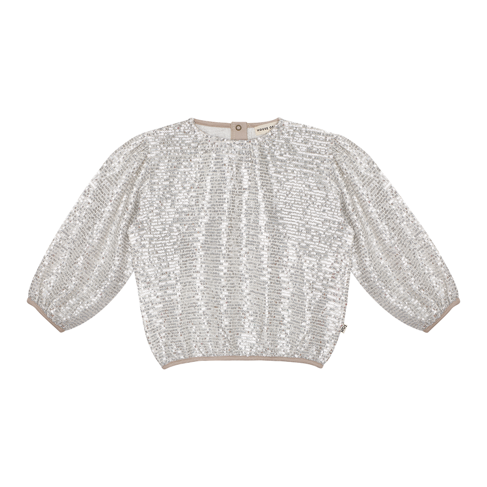 House of jamie - Puff Balloon Sequins Jumper - Ecru