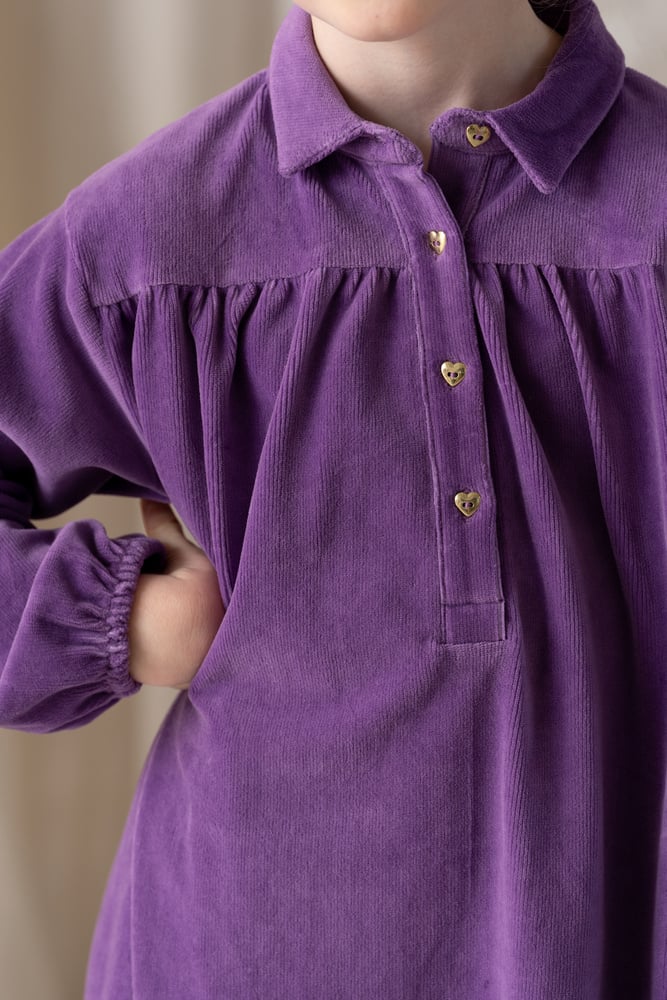 House of jamie - Shirt Collar Dress - Magic Purple