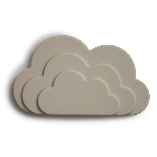 Mushie - teether cloud - gray