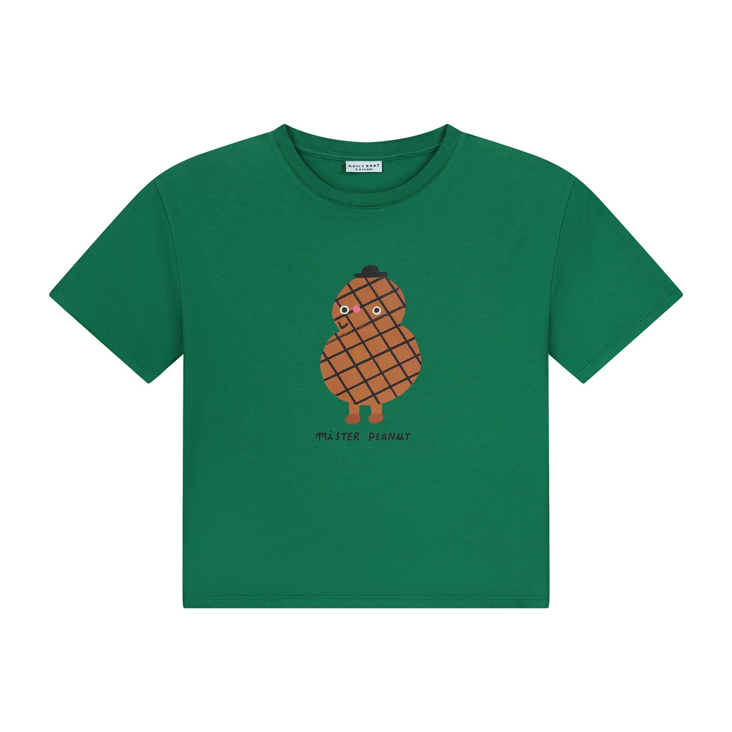 Daily Brat - Peanut man t-shirt summer green