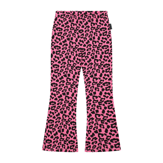 Daily brat - Leopard flared pants pink