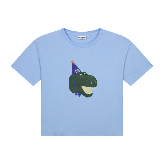Daily Brat - Daffy dino t-shirt serenity blue