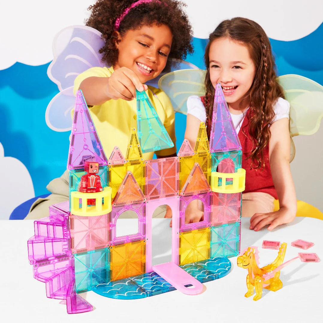 MAGNA-TILES® CASTLE DLX + microMAGS 48piece