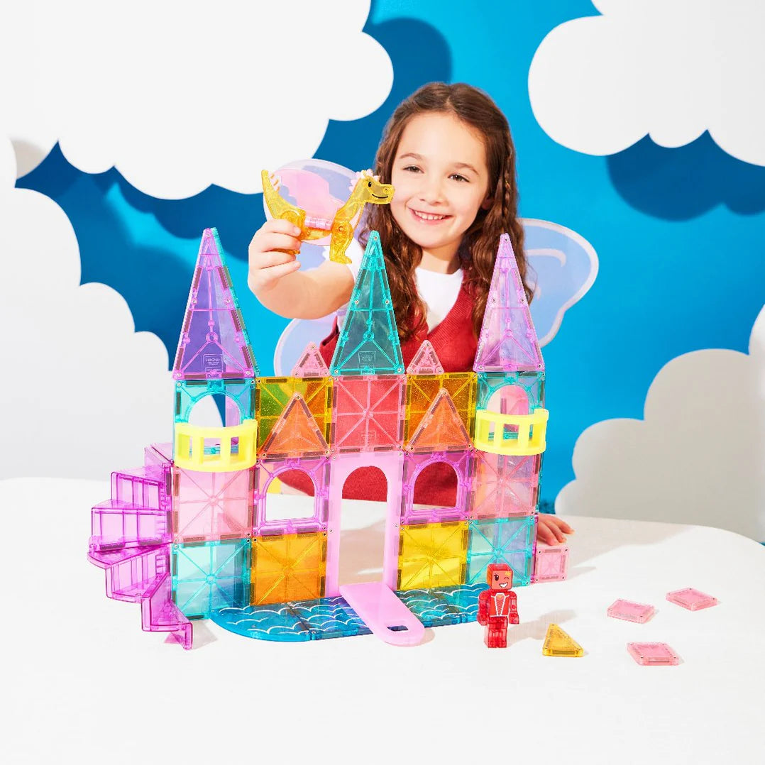 MAGNA-TILES® CASTLE DLX + microMAGS 48piece