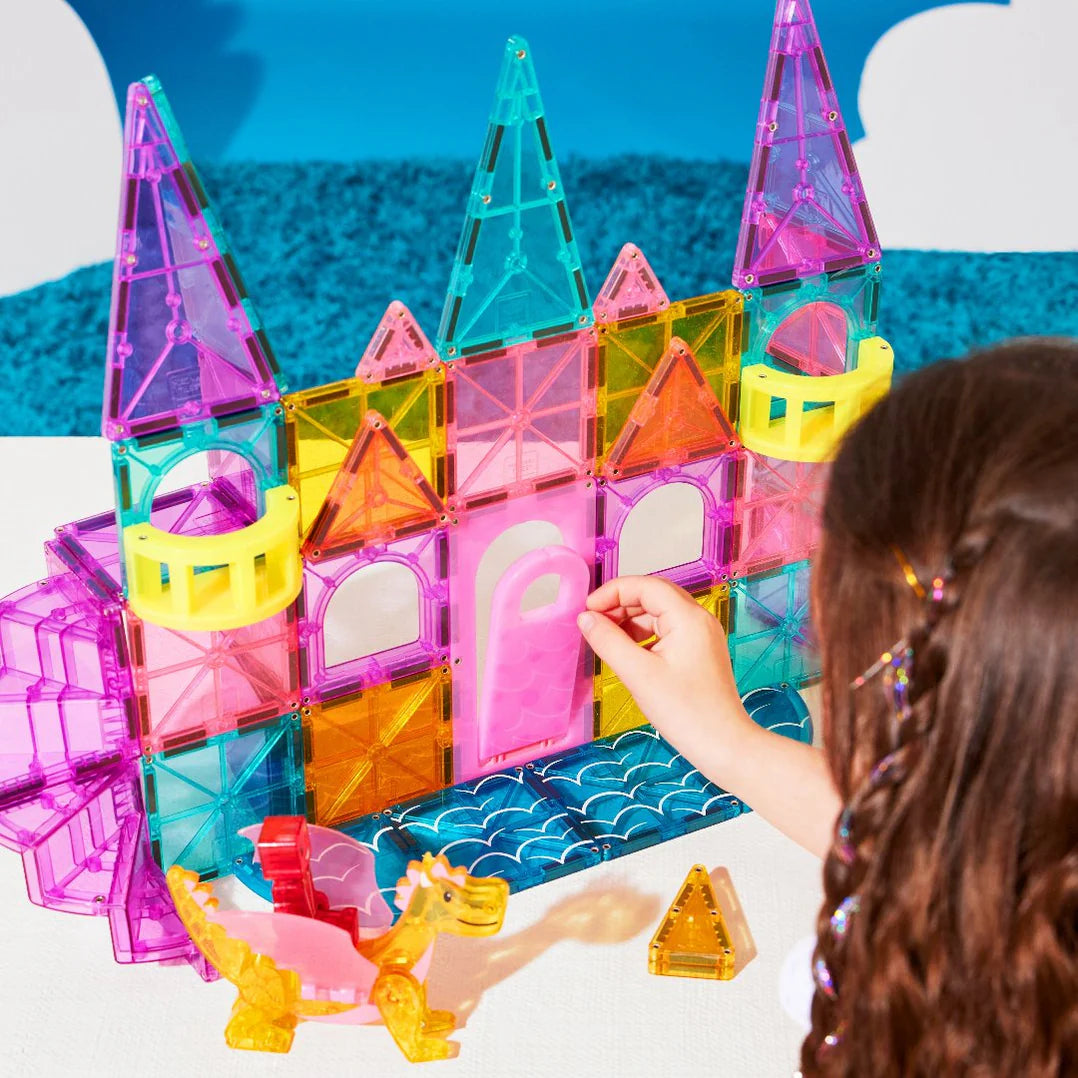 MAGNA-TILES® CASTLE DLX + microMAGS 48piece