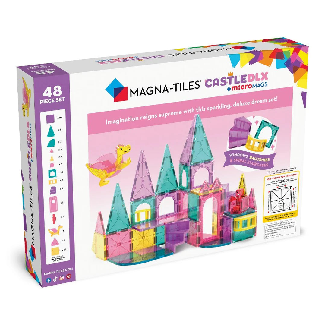 MAGNA-TILES® CASTLE DLX + microMAGS 48piece