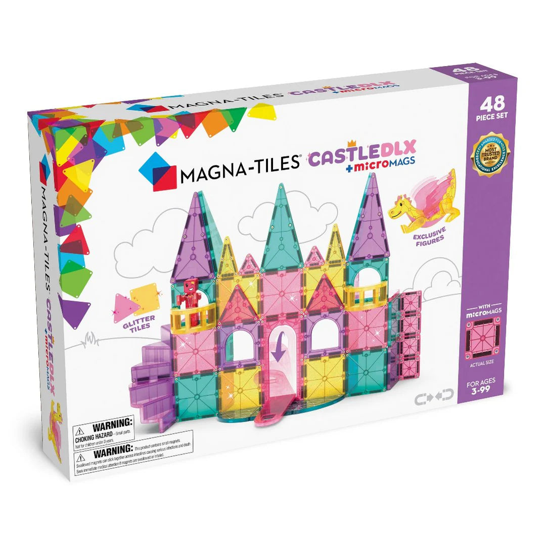 MAGNA-TILES® CASTLE DLX + microMAGS 48piece