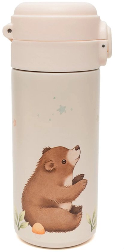 Petit monkey - Stainless steel insulated drinking bottle - Bear & stars