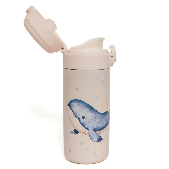 Petit monkey - Stainless steel insulated drinking bottle - whale