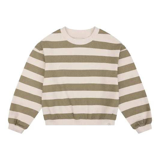 Navy natural - Jules sweater - Stripe green