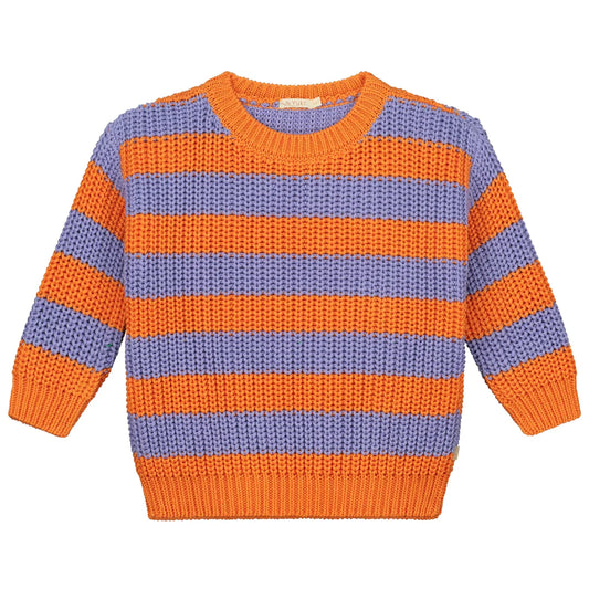 Yuki - Chunky Knitted Sweater - HAPPY STRIPES