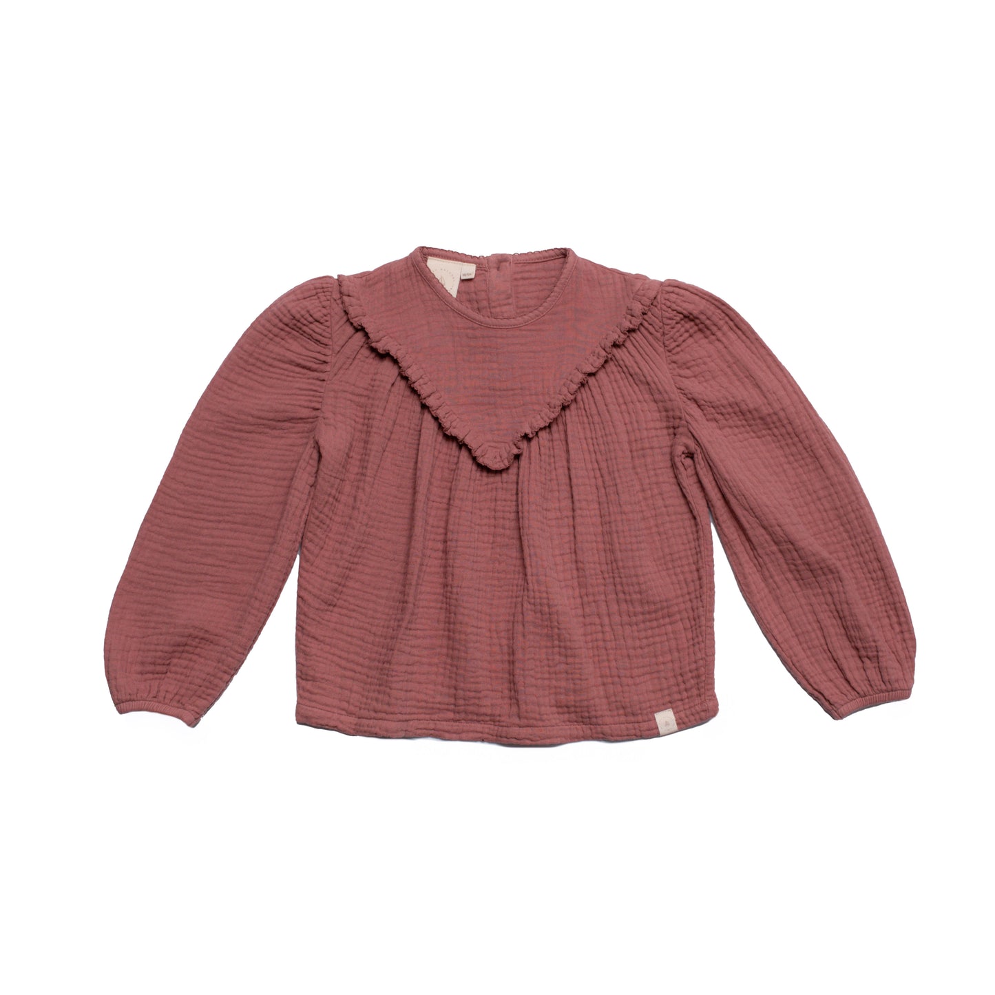 Navy naturel - Vieve blouse - rose mousseline