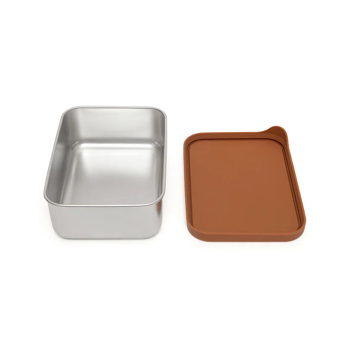 Petit monkey - Stainless steel Lunch box- Baked clay