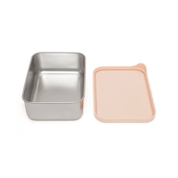 Petit monkey - Stainless steel Lunch box- dawn rose