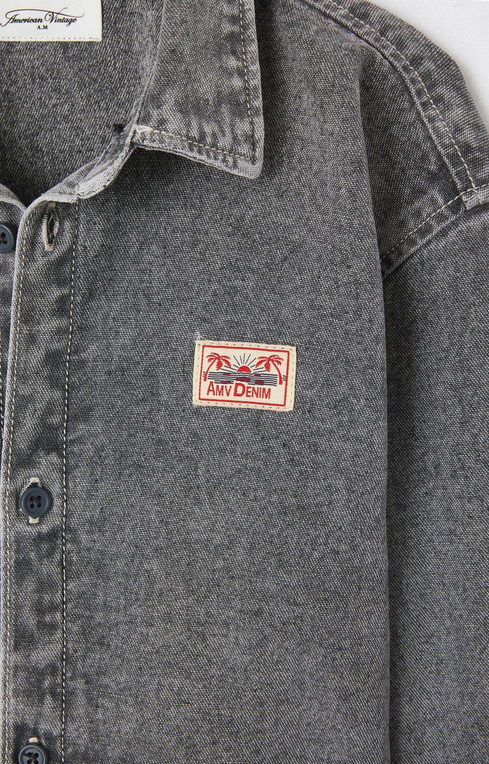 American vintage - Denim blouse - grey