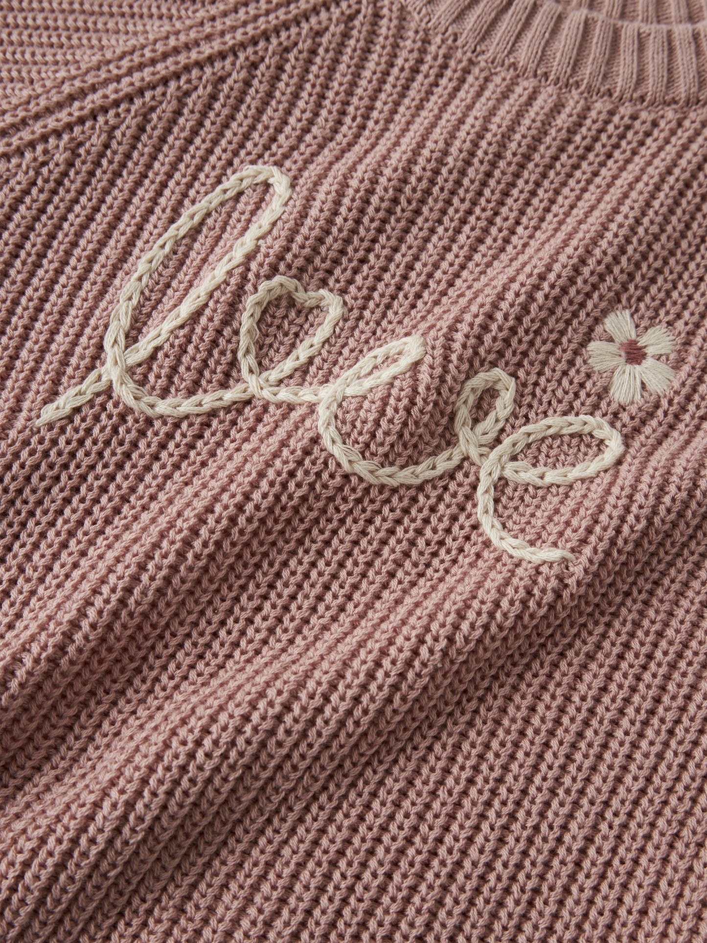 Lil atelier - love sweater - Misty rose