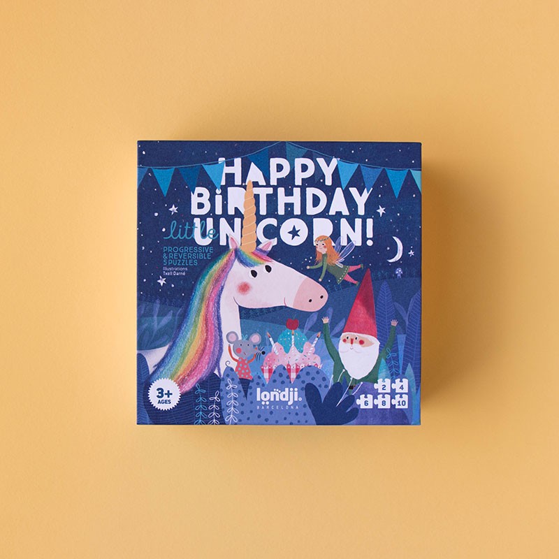 Londji - Happy birthday unicorn puzzle