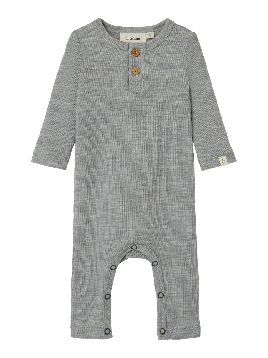 Lil atelier - 100% wol boxpakje - Grey melange