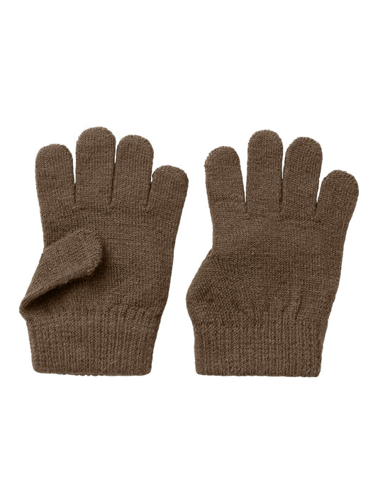 Lil atelier - Knit gloves , wol - Peppercorn