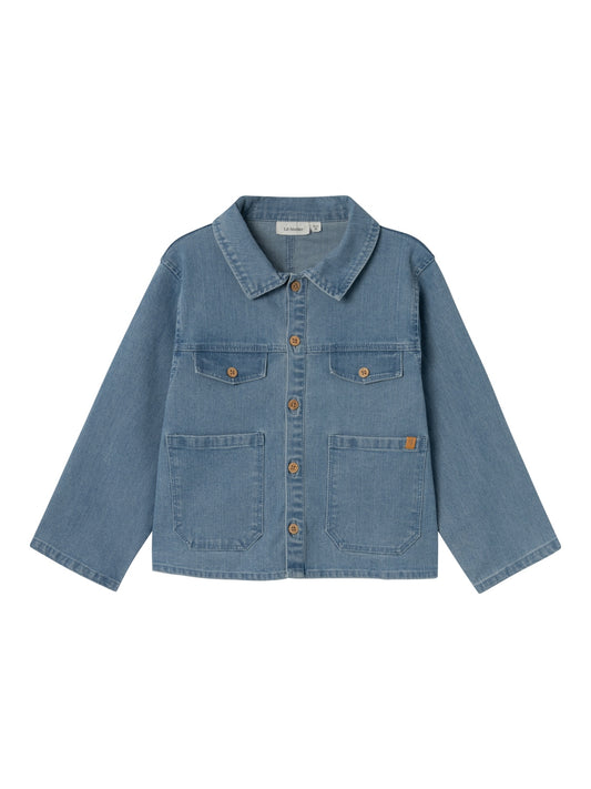 Lil atelier - kaja denim shirt - Medium blue denim