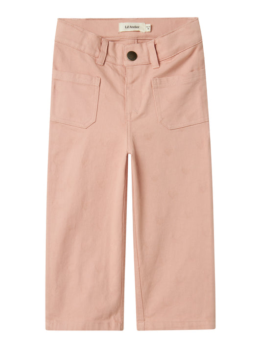 Lil atelier - Lamina wide twill pants - Misty rose