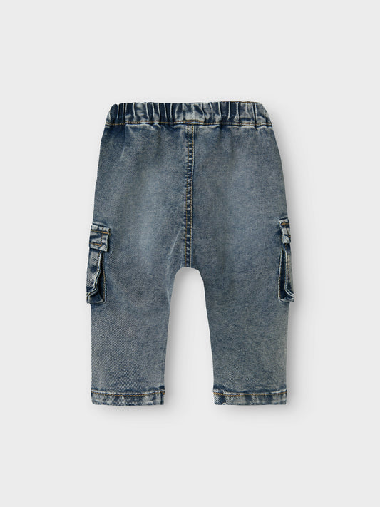 Name it - Ben baggy cargo jeans - Dark blue denim