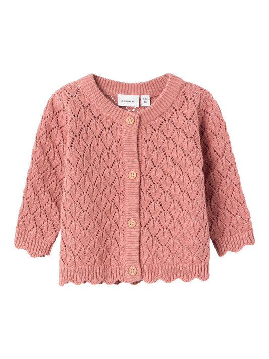 Name it - Knitted vest - Ash rose