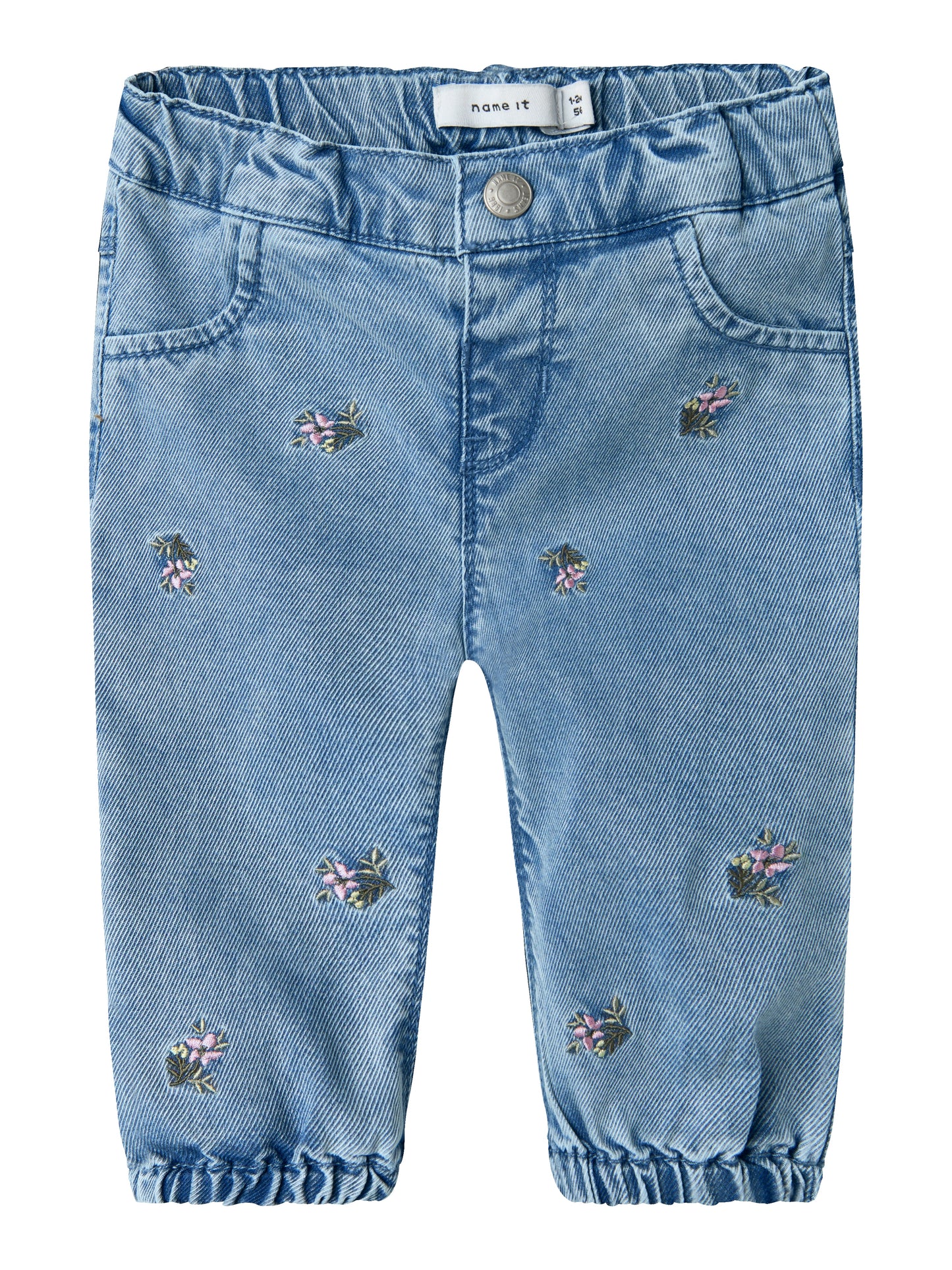 Name it - Rose emb jeans - Light blue denim