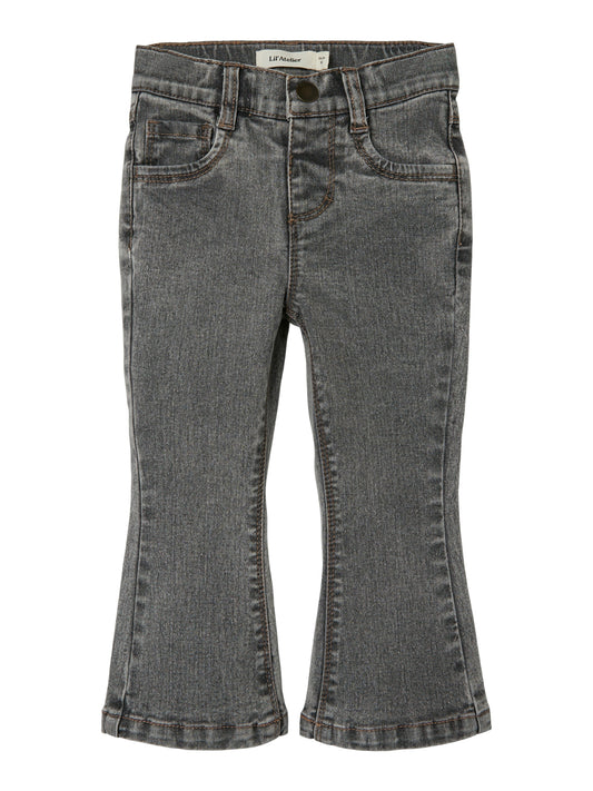 Lil atelier - flared jeans - Light grey denim