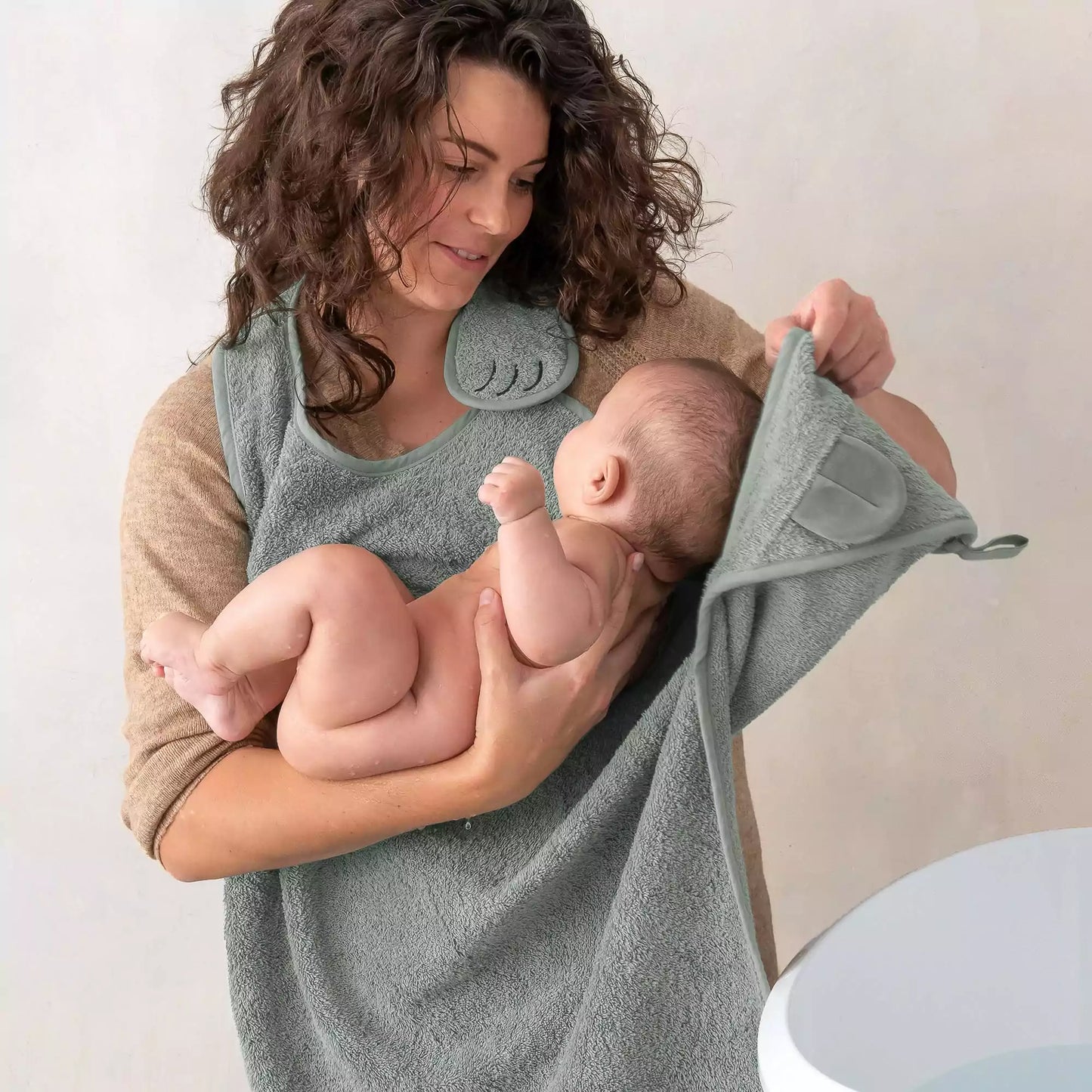 Nifty baby - Handsfree Badcape - Olive