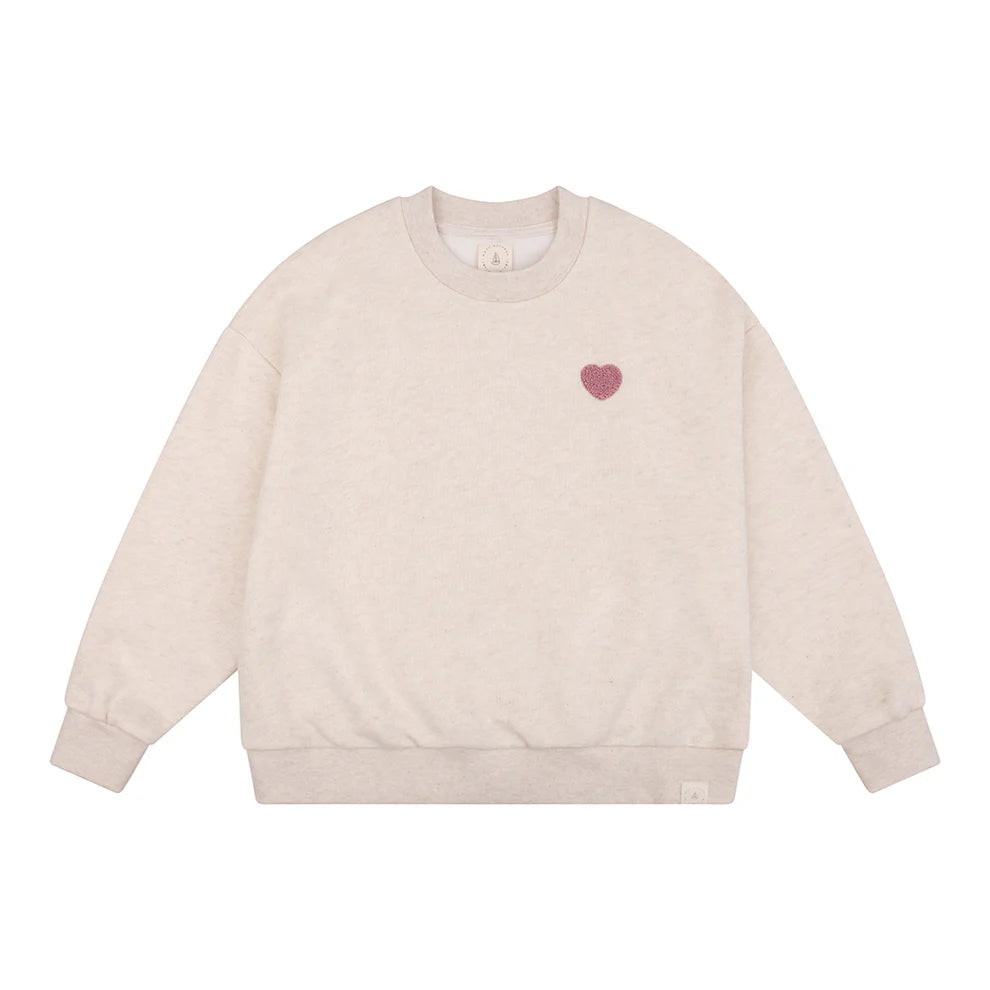 Navy natural - Oversized sweater - Lilas hearts