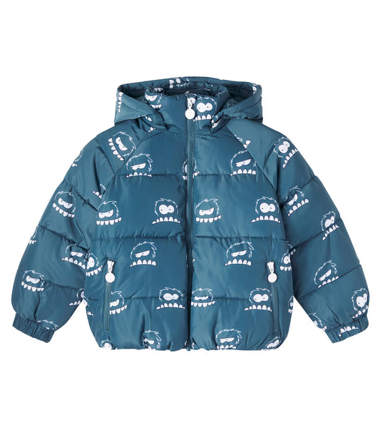 Stella mcCartney kids - Monster Print Hooded Puffer Coat
