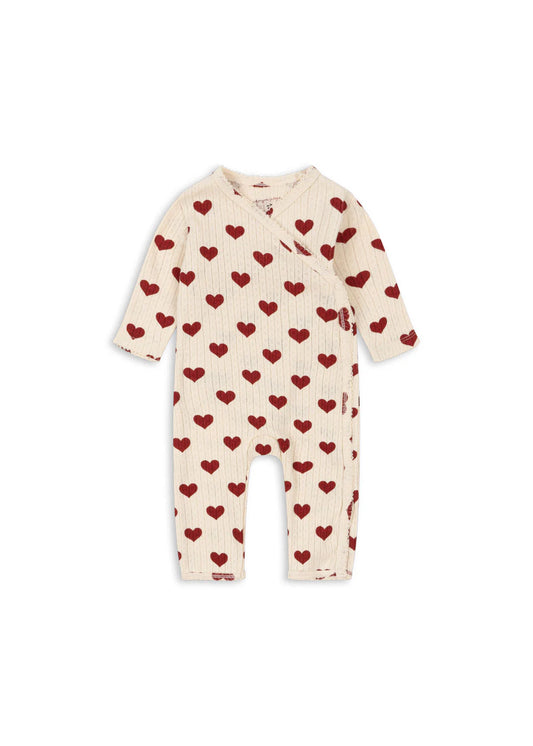 Konges slojd - Minnie newborn onesie - Amour rouge