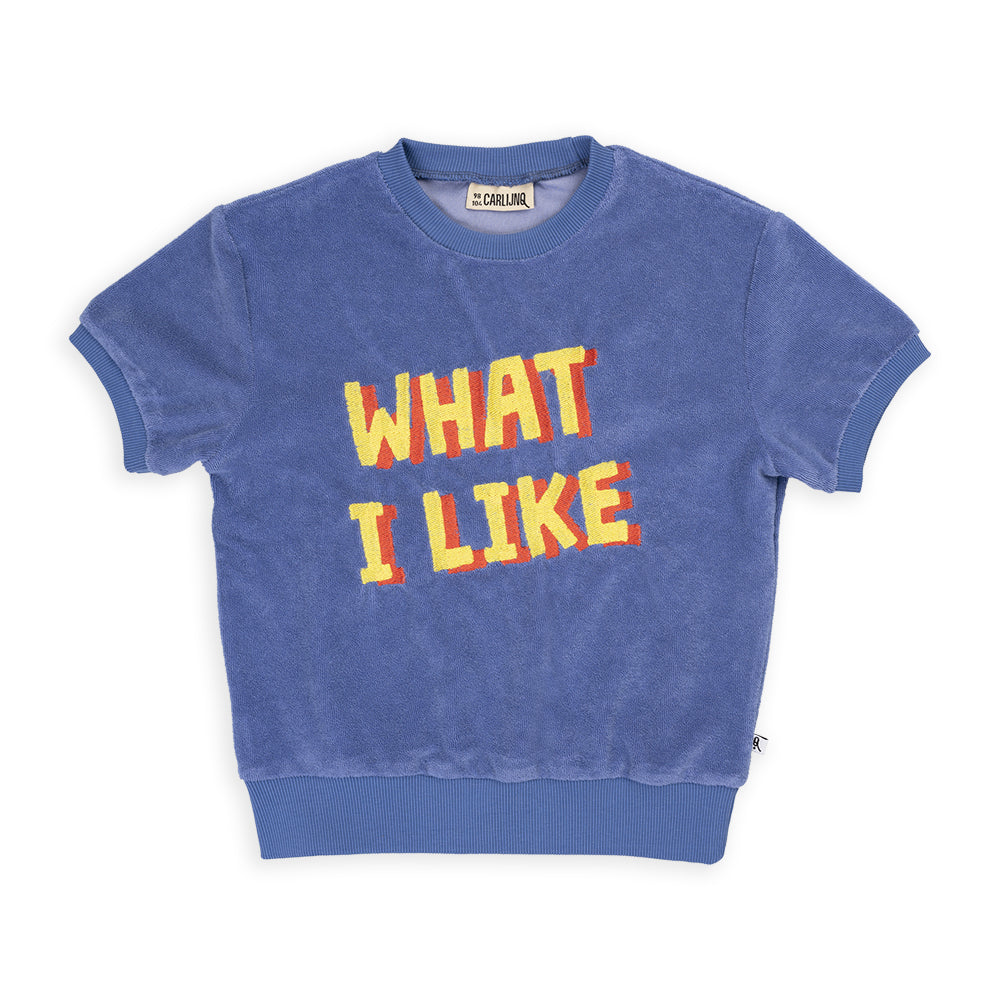 CarlijnQ - What i like sweater short sleeve with embroidery