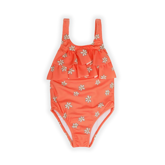 Sproet & Sprout - SWIMSUIT CHEST RUFFLE DAISIES PRINT