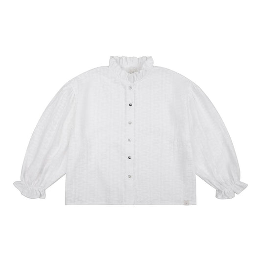 Navy natural - Tilda blouse - white broderie