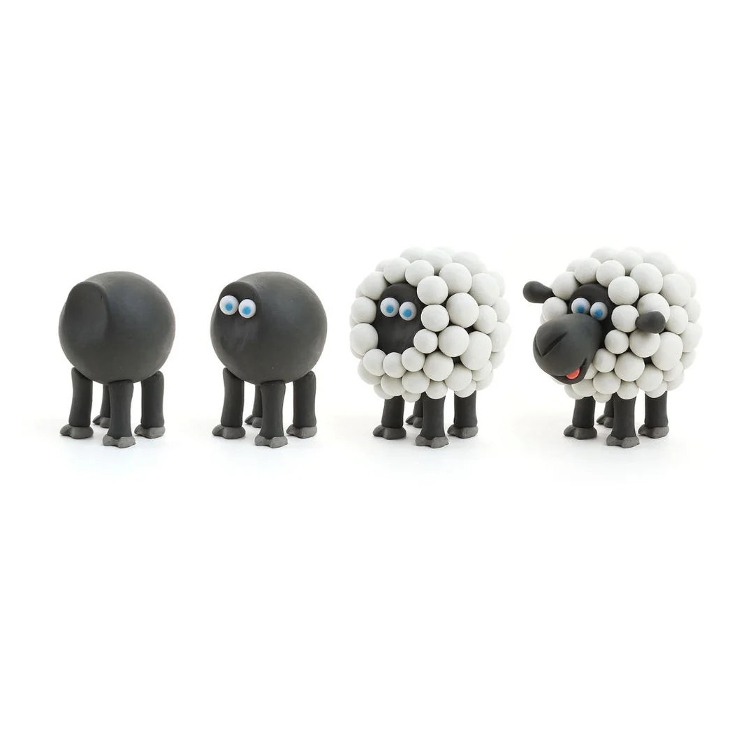 HeyClay - Boederij dieren - Hondje, koe & schaap - 6 cans