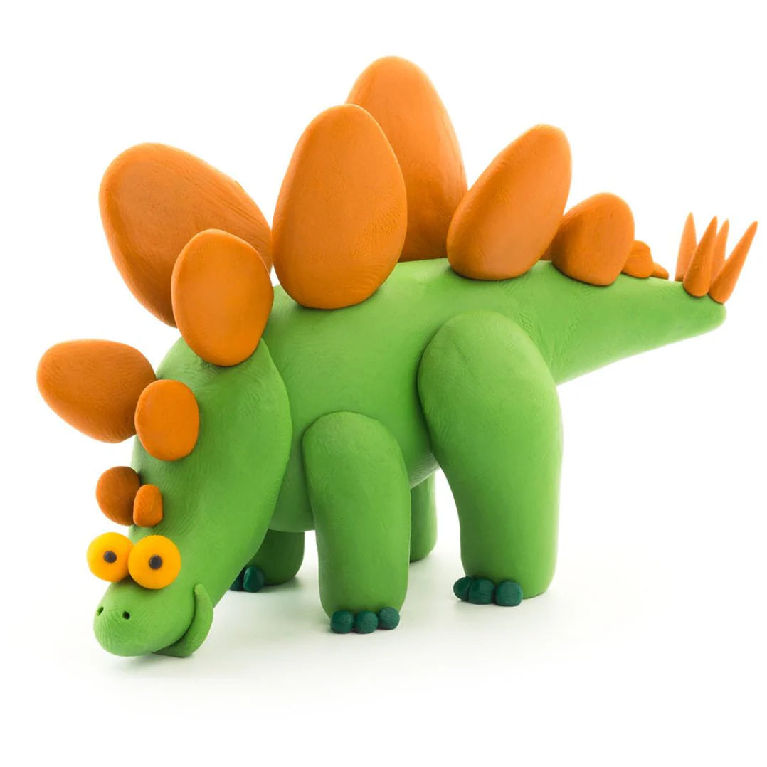 HeyClay - Dinos: Dinos: Stegosaurus, Pachycephalosaurus, Brachiosaurus - 6 cans