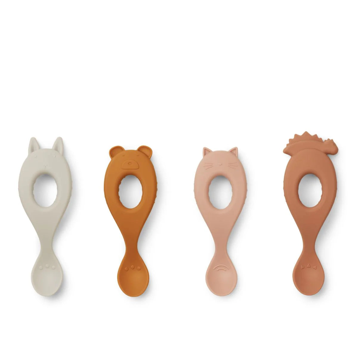 Liewood - Liva Silicone Spoon 4 Pack - Rose mix