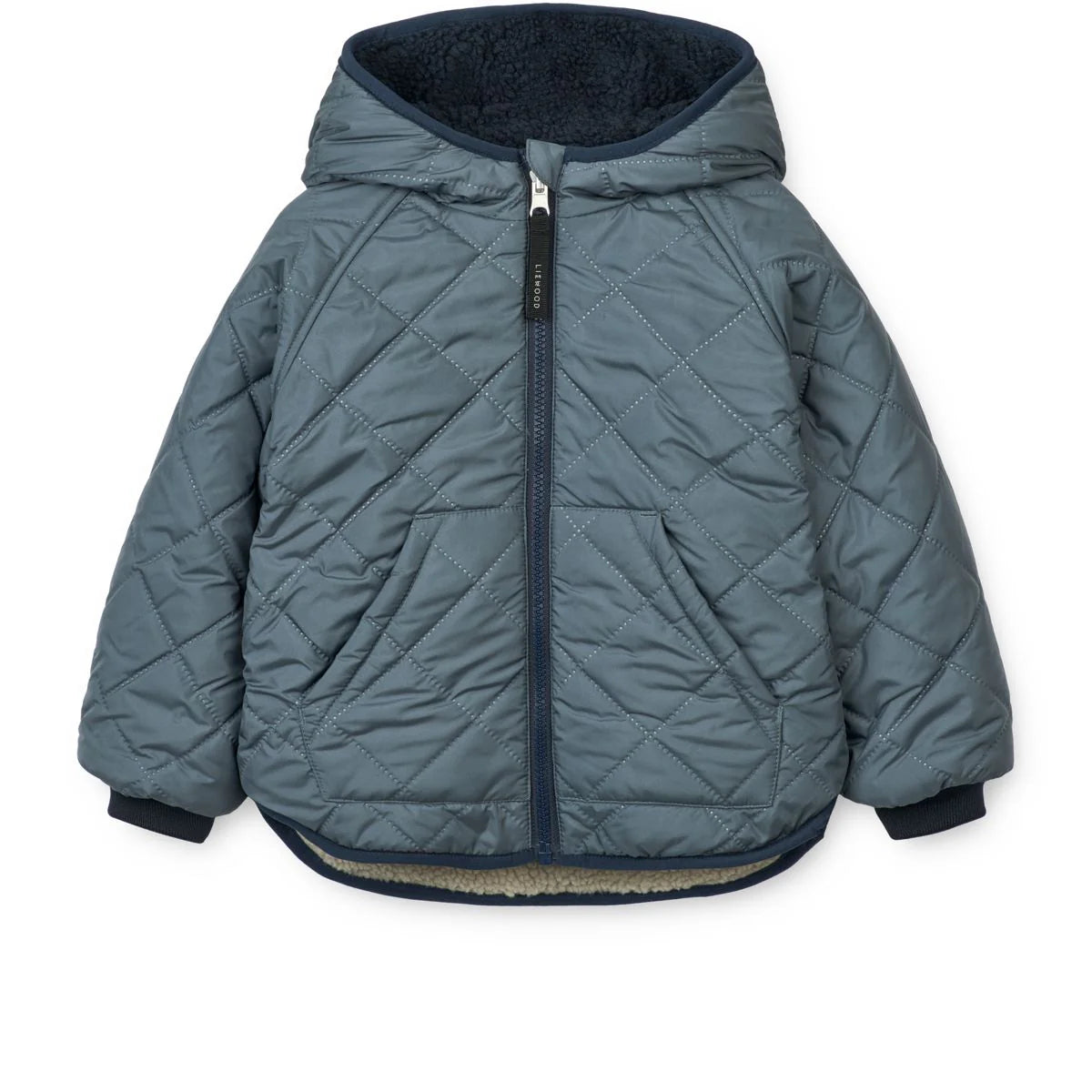 Liewood - Jackson Reversible Jacket - Whale blue multi mix