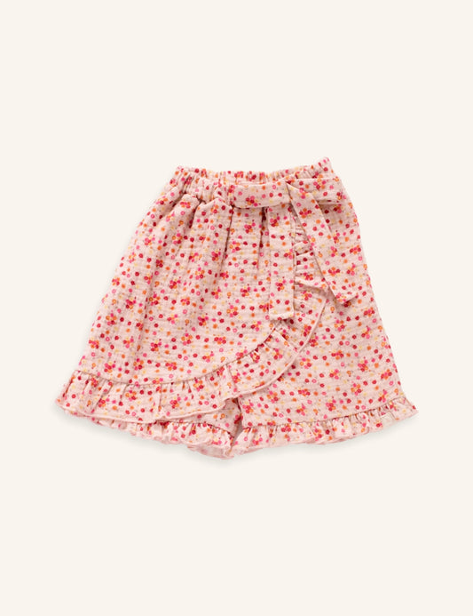 Navy natural - Faye skirt summer blossom
