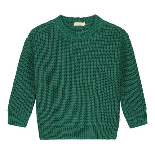 Yuki - chunky knitted sweater - Leaf