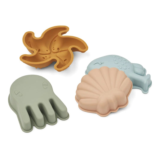 Liewood - Gill Mermaid Sand Moulds 4-Pack
