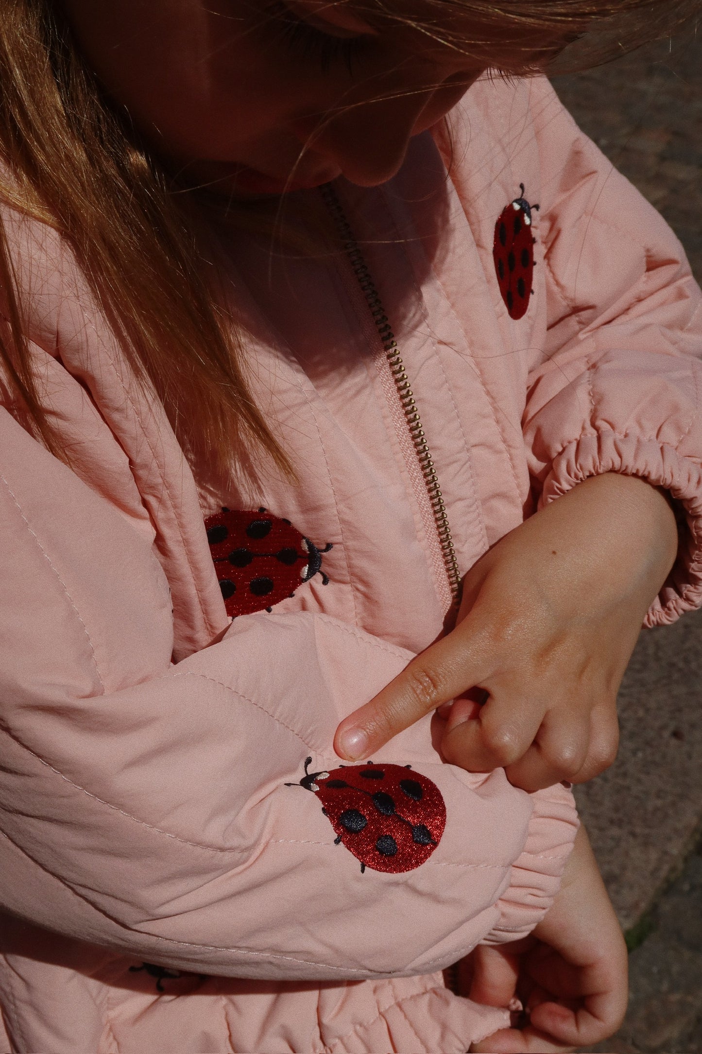 Konges Slojd - Juno bomber jacket - Mellow rose ladybug