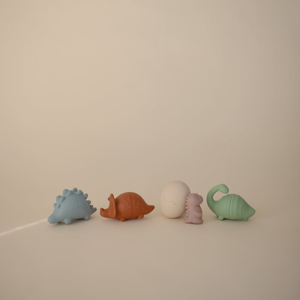 Mushie - 4 pack bath set - dino